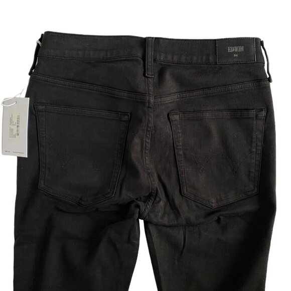 Edwin Pixie jeans 9” Mid Rise in black - Picture 7 of 11